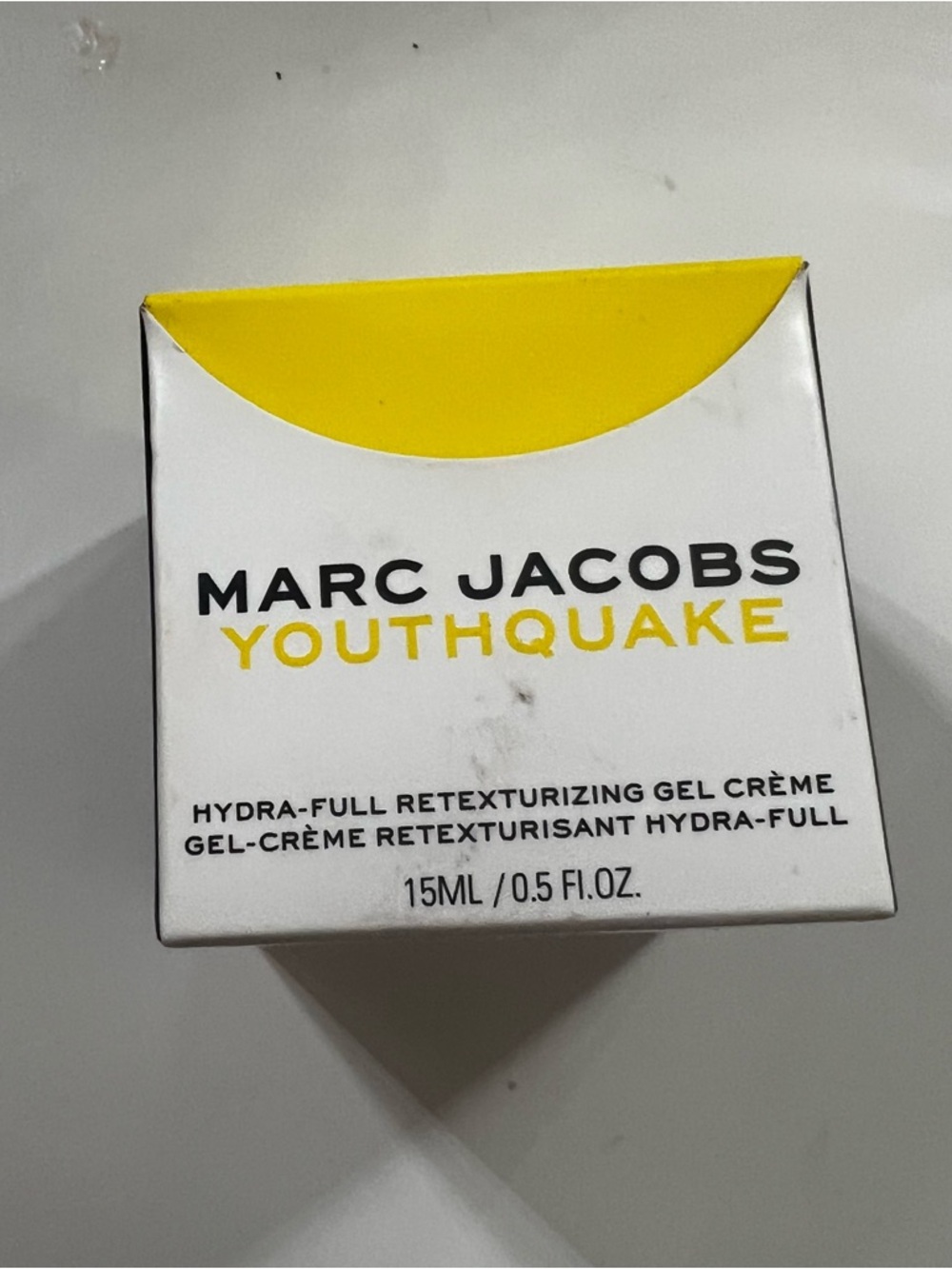 Marc Jacobs White & Yellow Youthquake Gel Crème Box